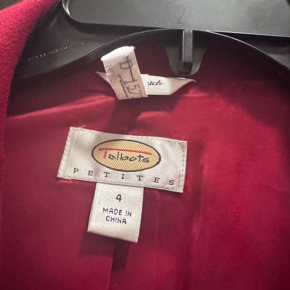 Talbots Stetch Red Blazer 4 - Picture 3 of 5